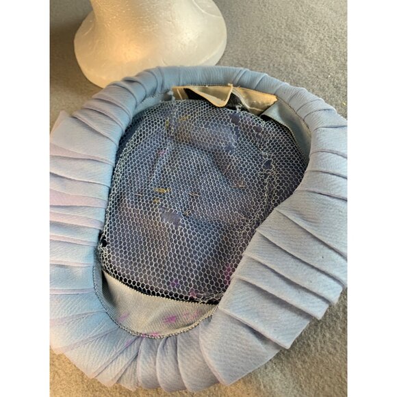 Gwenn Pennington Ladies Light Blue Hat Sz 22 Vintage - Picture 7 of 9